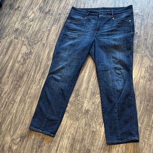White House Black Market Dark Extra High Rise straight Jeans - 16